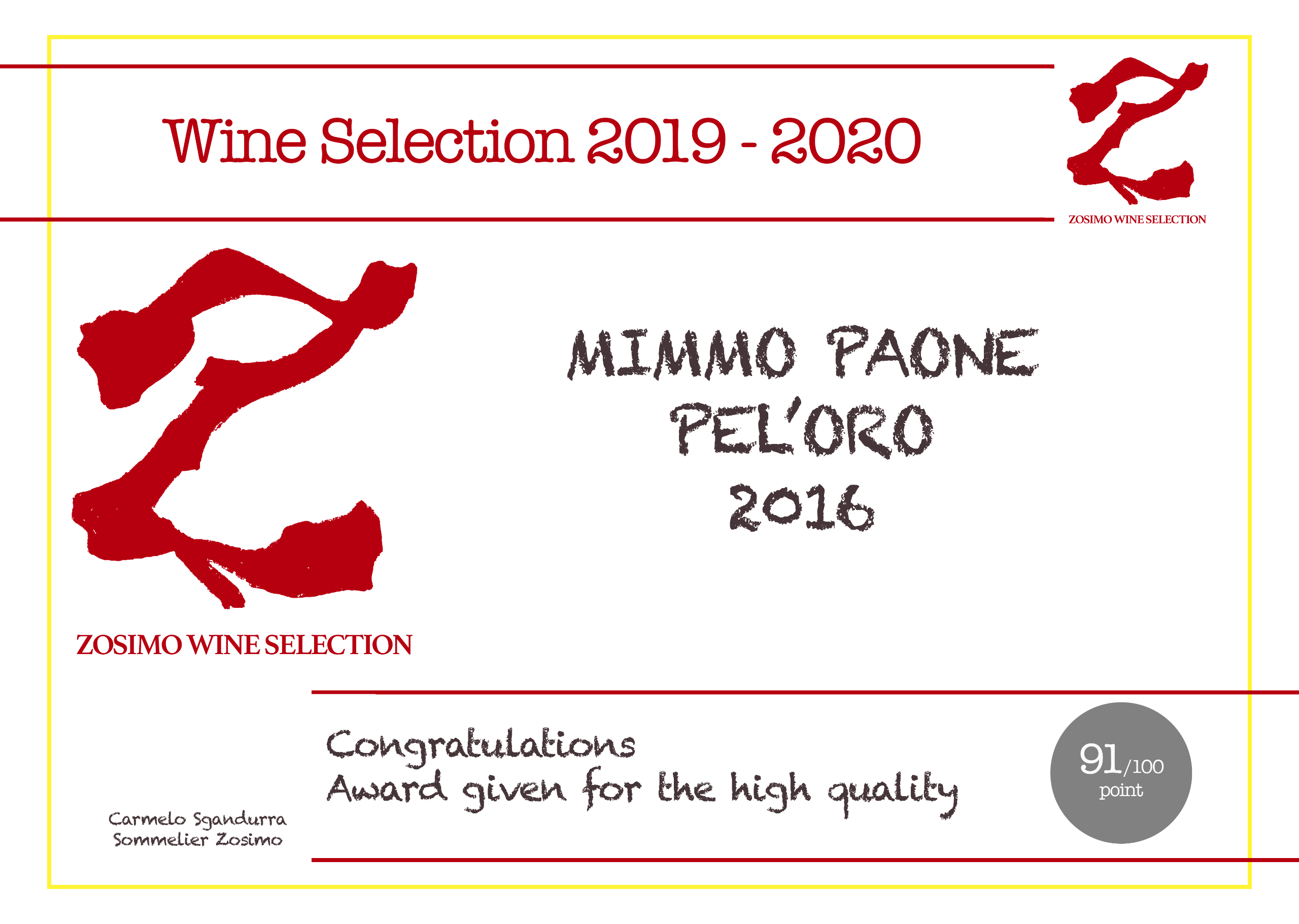 Guida NDA - Nero D'Avola Wine 2020